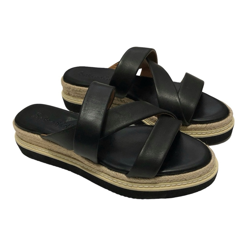 NWOB Splendid Leather Platform Sandals